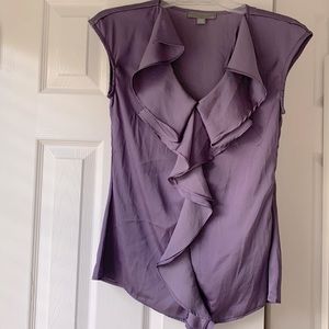 Forever 21 Cap Sleeve Ruffle blouse